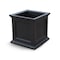 Mayne Fairfield 28in Square Planter - Black 8800-B - alternate 3
